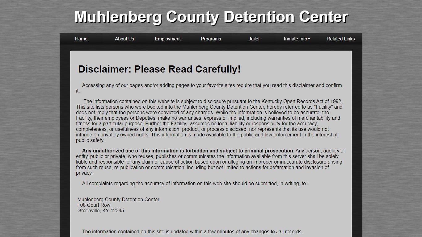 Muhlenberg County Detention Center